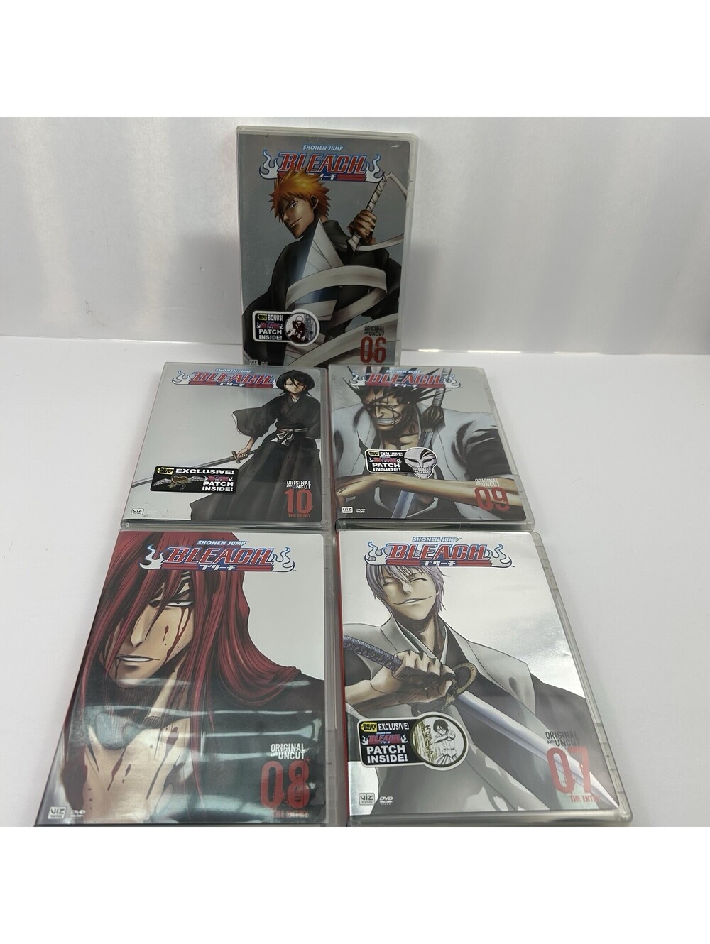 Bleach The Entry DVD Volumes 6 7 8 9 10 Complete Season 2 Arc Red SpinesLot TS35
